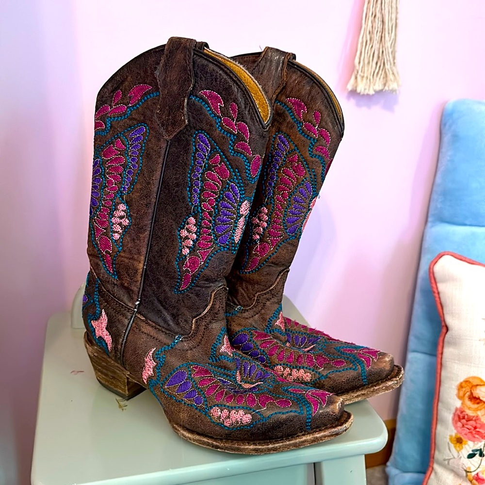 Corral teens cowboy boots